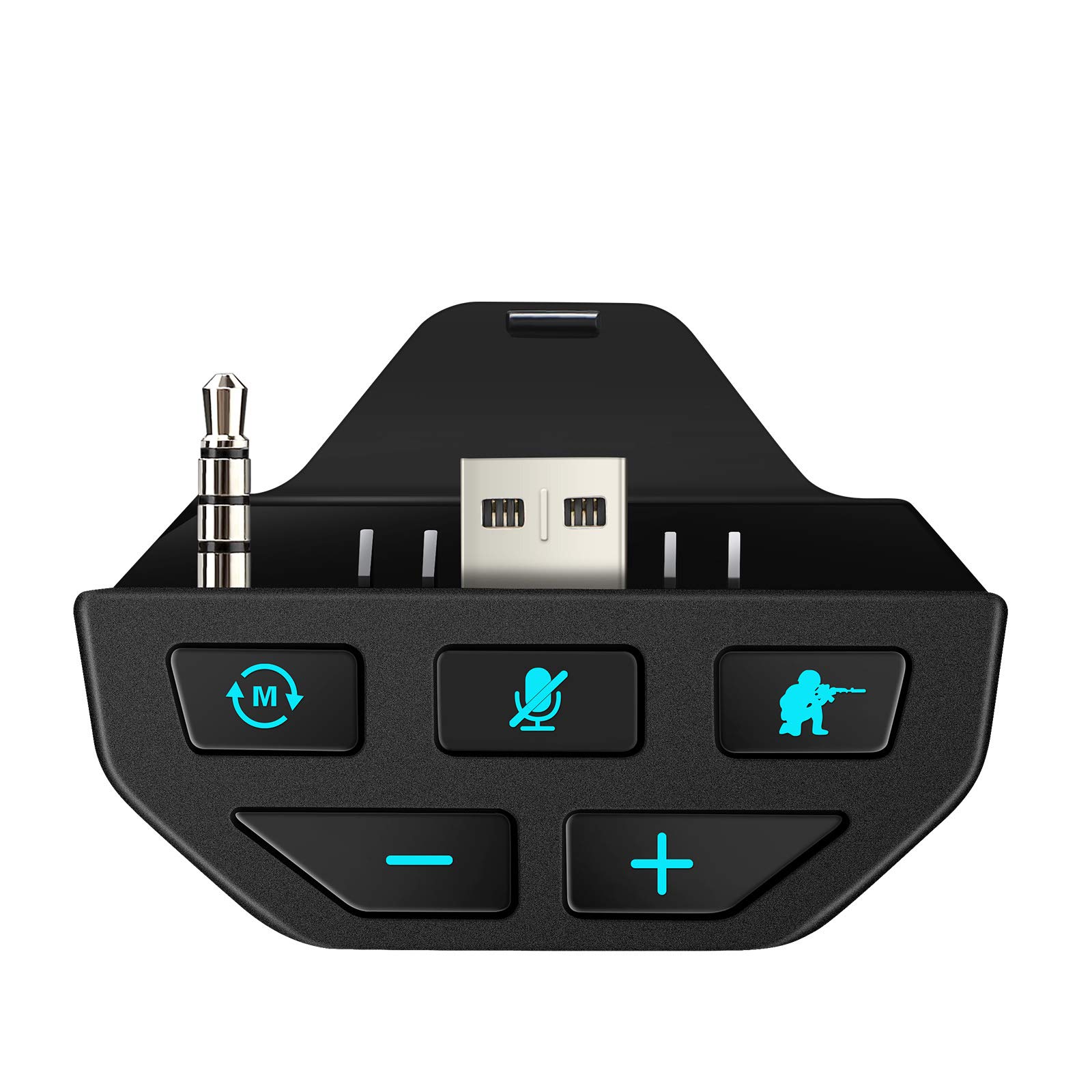 UeeVii Xbox One Series X/S Controller Headset Adapter - 3.5mm Stereo Audio Jack Sound Enhancer for Gaming Headsets with Voice Control | Perfect for Online Multiplayer, Streaming & Competitive Gaming