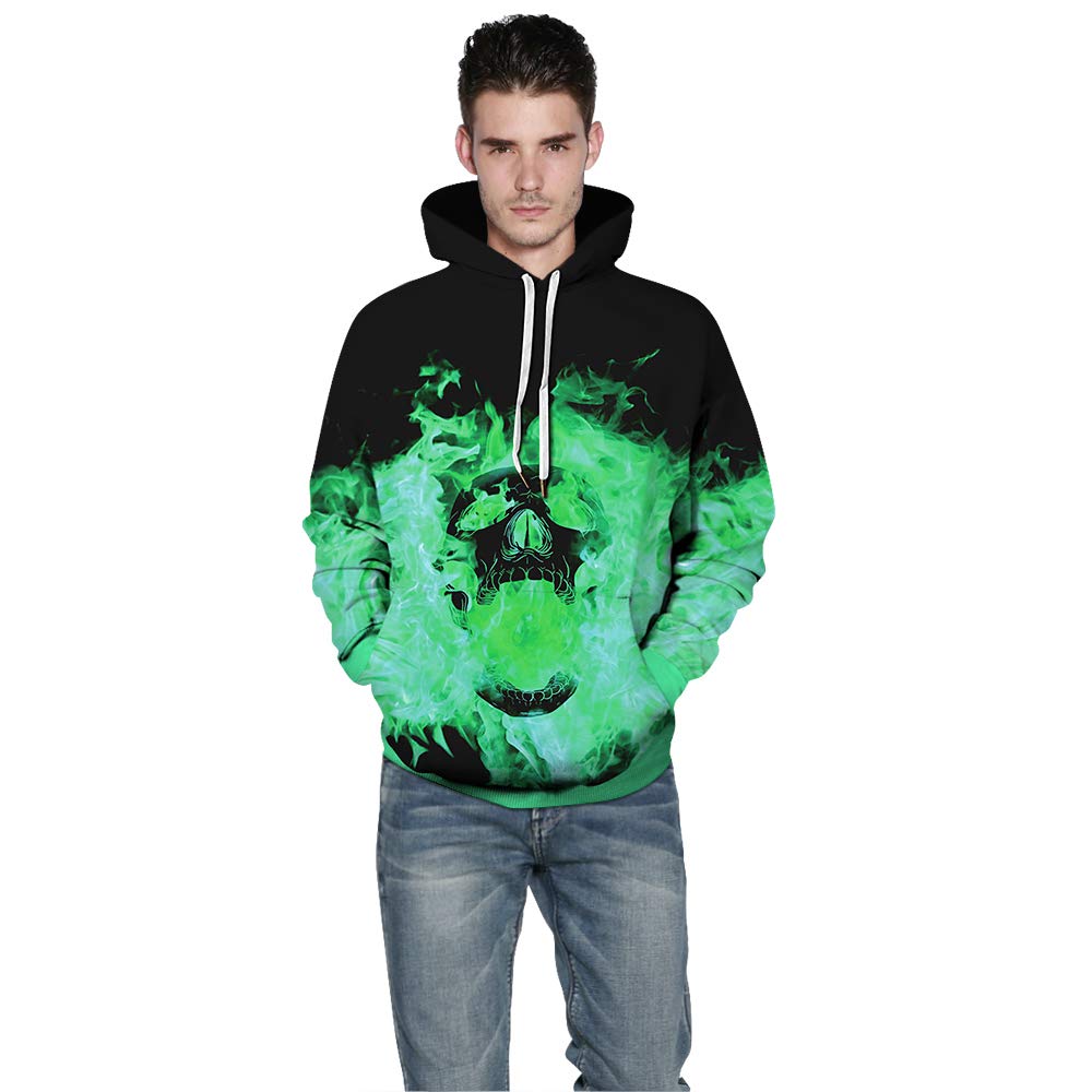3D Printed Graphic Hooded Sweatshirt for Men & Women - Unisex Pullover Hoodie with Front Pocket | Streetwear, Casual Wear, Gym & Lounge Outfits
