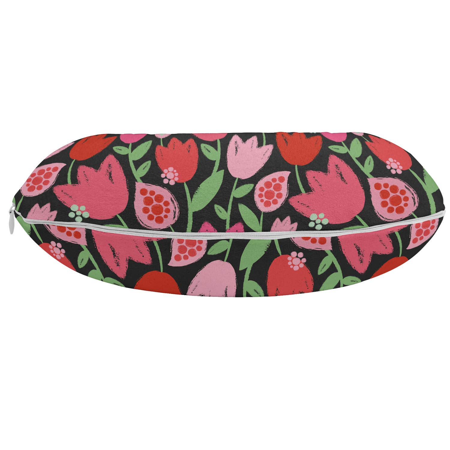 Ambesonne Floral Travel Neck Pillow - 12
