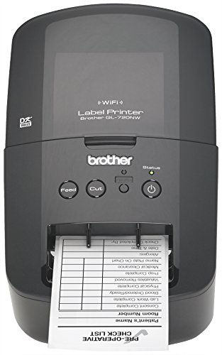 Brother QL-720NW Professional High-Speed Label Printer with Built-in Ethernet & WiFi - Wireless Networking for Office, Warehouse & Retail Labeling Needs (QL720NW)