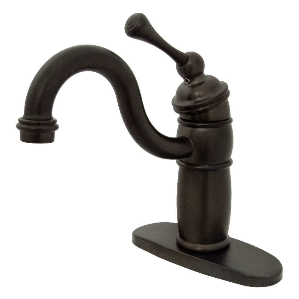 Kingston Brass KB1480BL Vintage Single Handle Monoblock Bar Faucet - Classic Design for Kitchen, Wet Bar & Outdoor Use