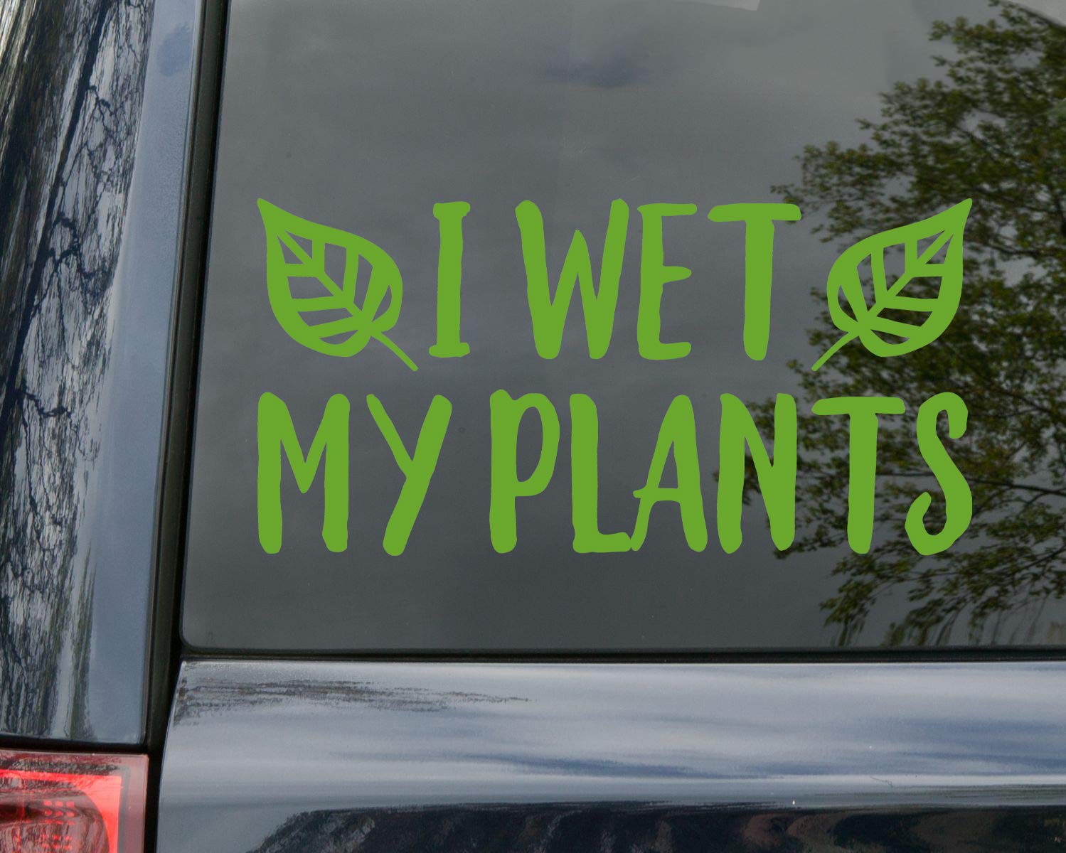 I Wet My Plants Vinyl Decal - Gardening Flowers Plants Die Cut Sticker - 16w x 8h Inches Silver - Perfect for Laptops, Water Bottles & Gardening Tools Decoration