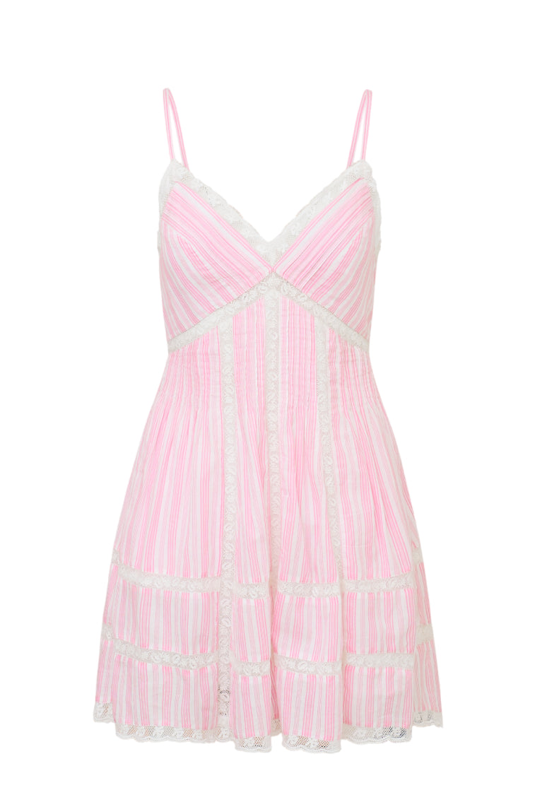 Docila Women's Cotton Striped Summer Dress - Casual Flowy Midi Dress for Beach, Vacation & Everyday Wear