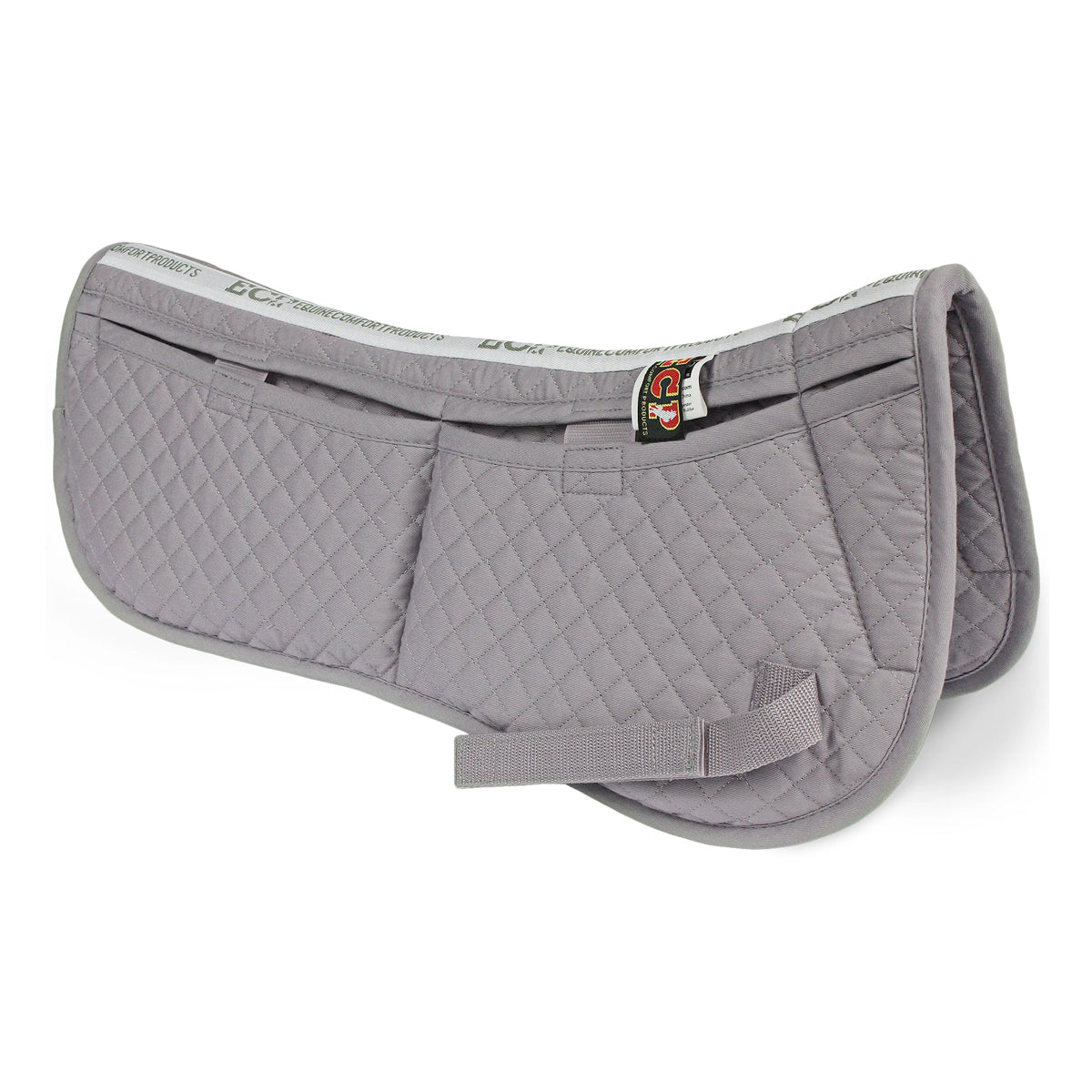 ECP Quilted 4 Pocket Correction Half Pad for Horses - Shock Absorbing & Breathable Saddle Pad for Riding, Training & Show Jumping