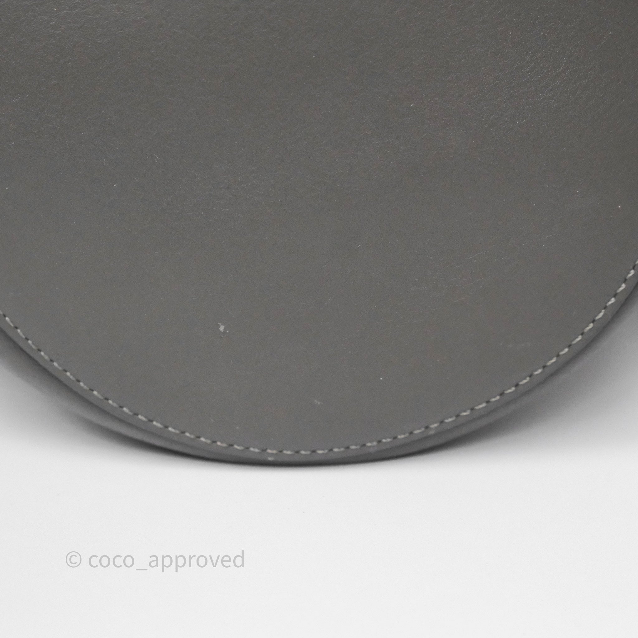 Celine Nano Bucket Bag in Grey Smooth Calfskin Leather - Women's Luxury Shoulder Handbag for Work, Travel & Everyday Use