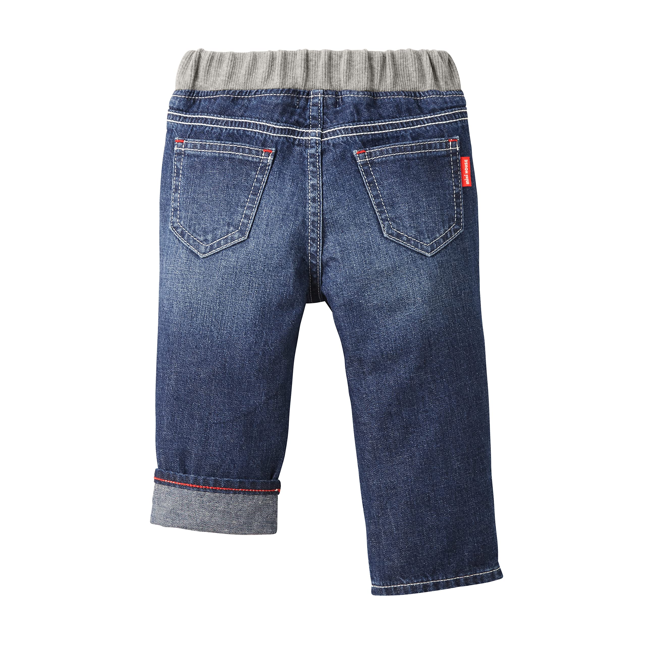 10-3205-490 Boys Girls Denim Pants - Classic Hickory Blue Jeans with Logo for Kids & Baby | Durable Children's Clothing for School, Play & Everyday Wear