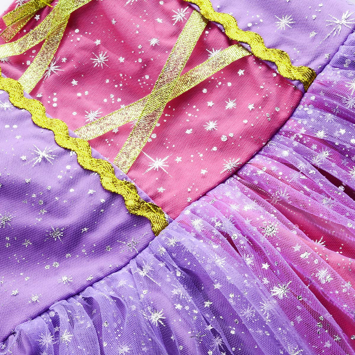Princess Costume Dress for Girls - Elegant Birthday Party Outfit | Perfect for Halloween, Dress-Up, and Fairy Tale Play