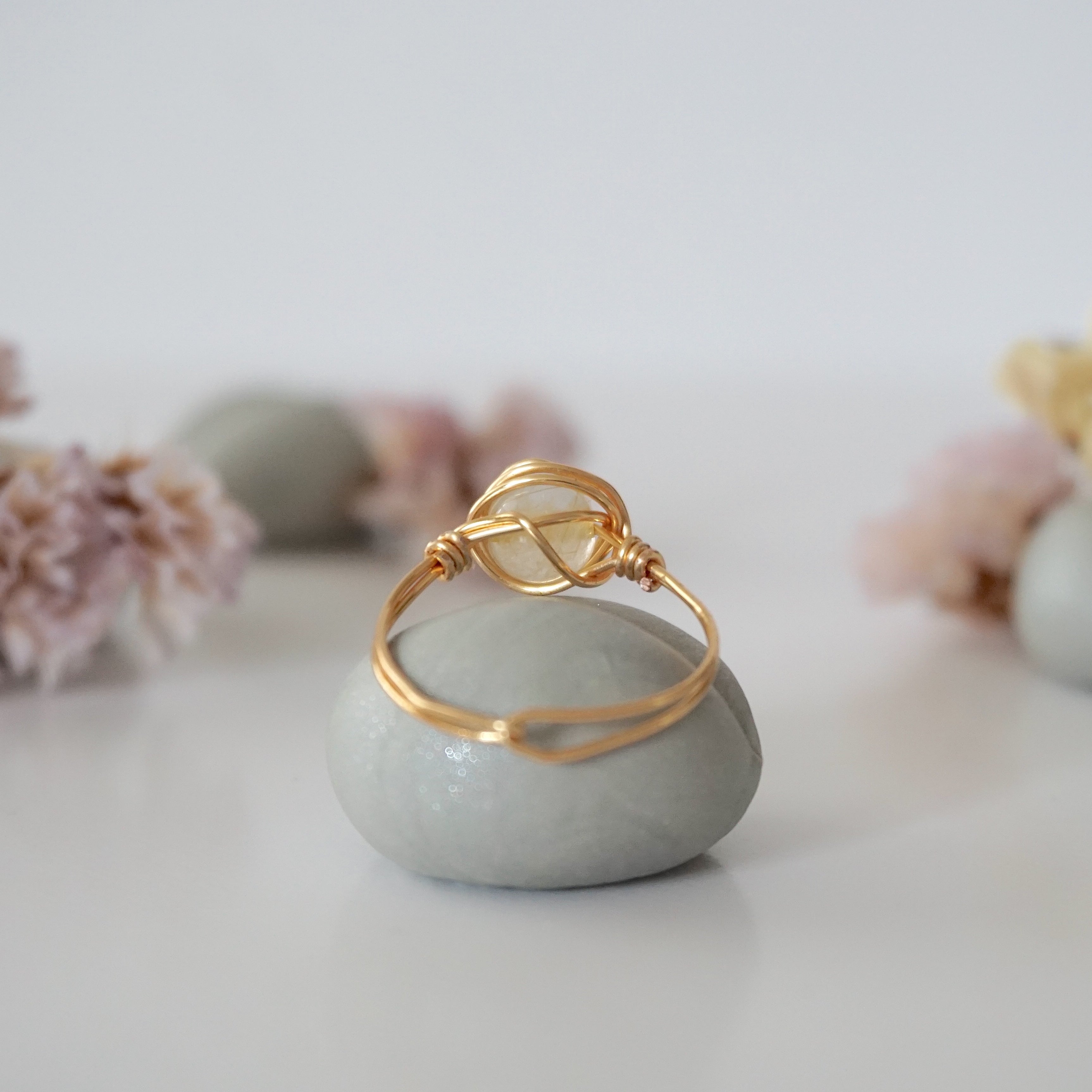Simple Citrine Birthstone Ring for Women - Elegant November Birthstone Jewelry Gift for Mom, Sister, Wife | Perfect for Birthdays, Anniversaries & Everyday Wear