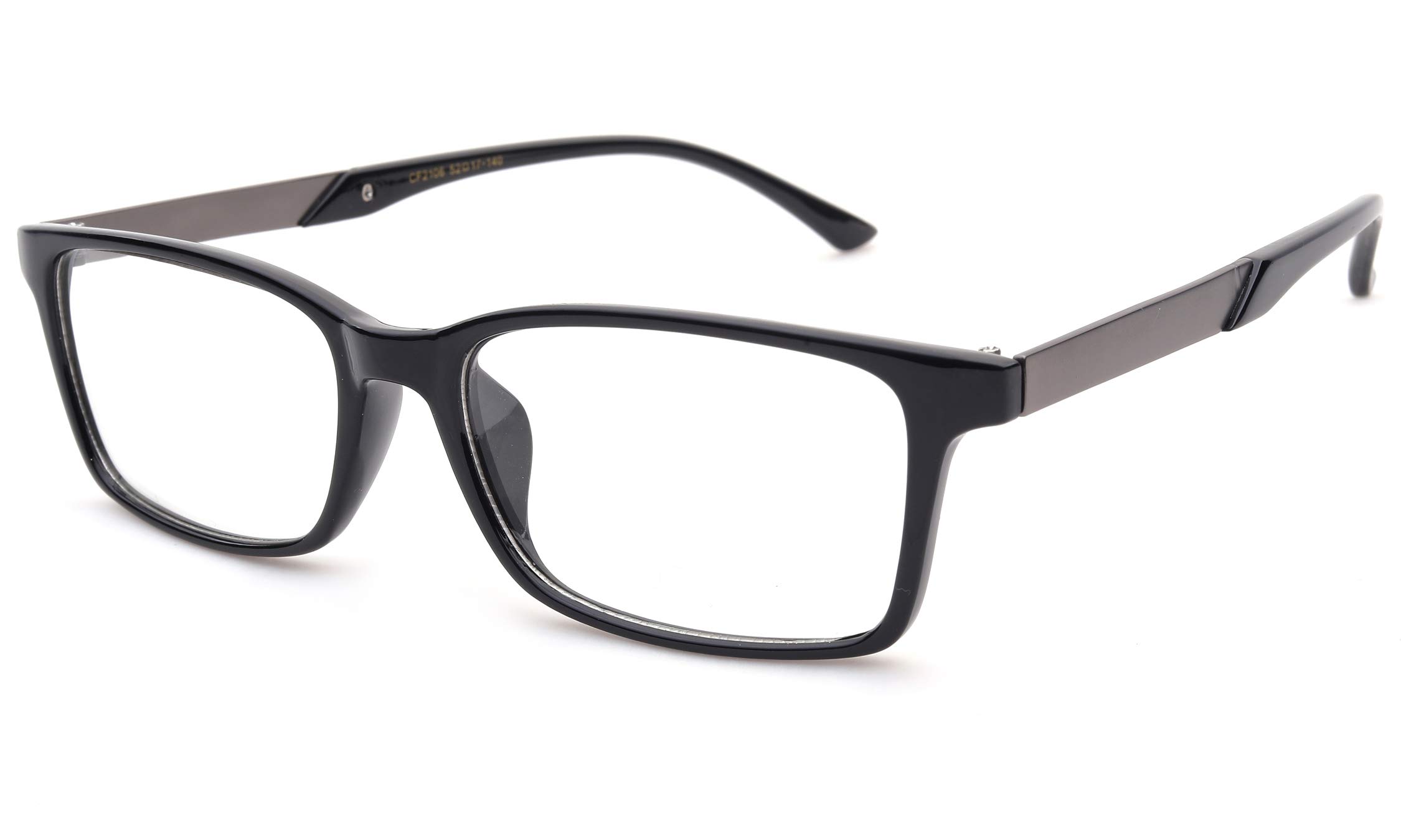 Stylish Unisex Rectangle Clear Lens Glasses - Lightweight & Durable Frame for Reading, Work, and Everyday Fashion