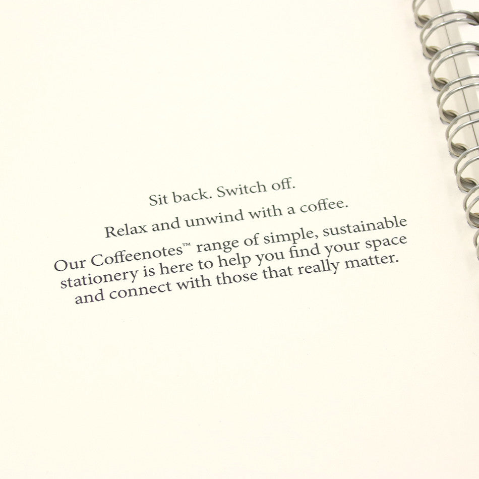 Premium Coffeenotes Grande Wirebound Notebook - Cream Color, 8.5