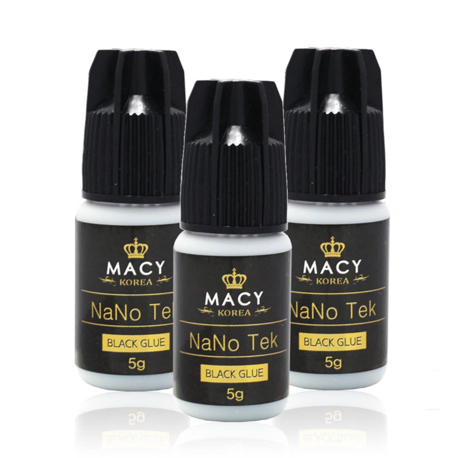 Professional Eyelash Extension Glue - Macy NanoTek Adhesive for Long-Lasting Hold (5ml or 10ml) | Salon Quality, Hypoallergenic, Fast Drying | Perfect for Lash Artists & DIY Beauty Enthusiasts