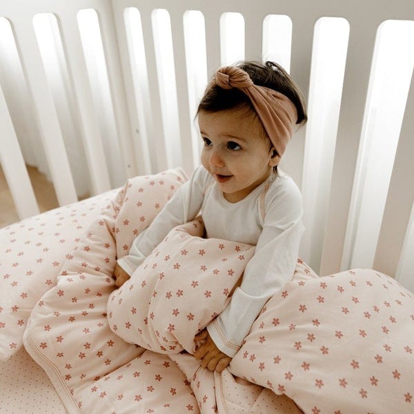 Elys & Co 4-Piece Baby Crib Bedding Set - Soft Cotton Crib Sheets, Fitted Crib Skirt, Bumper Pads & Blanket for Nursery Decor (Perfect for Newborns & Toddlers)