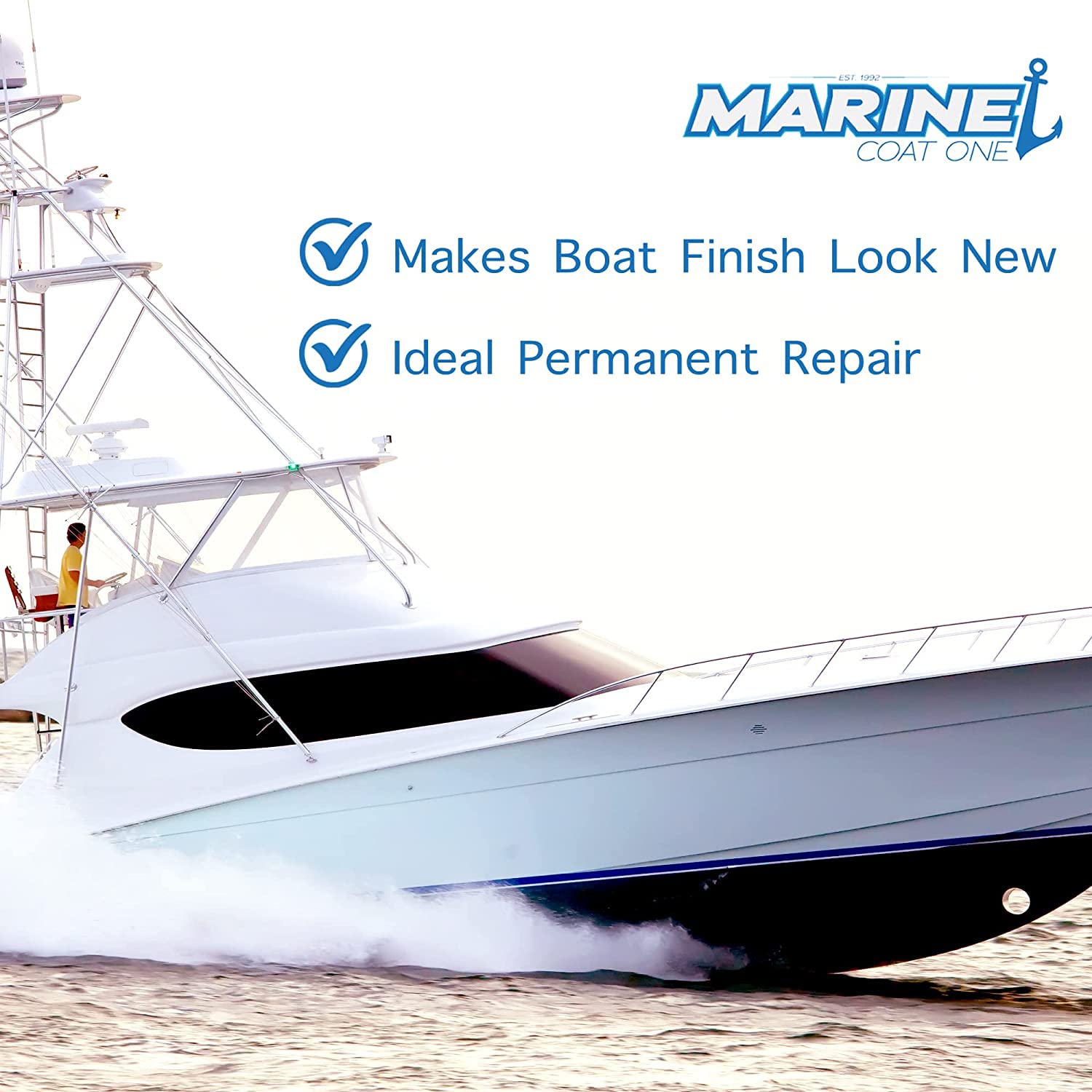 Premium White Gel Coat Without Wax - Includes MEKP Catalyst for Marine & Automotive Repair - Perfect for Boat Hulls, Car Parts & DIY Projects