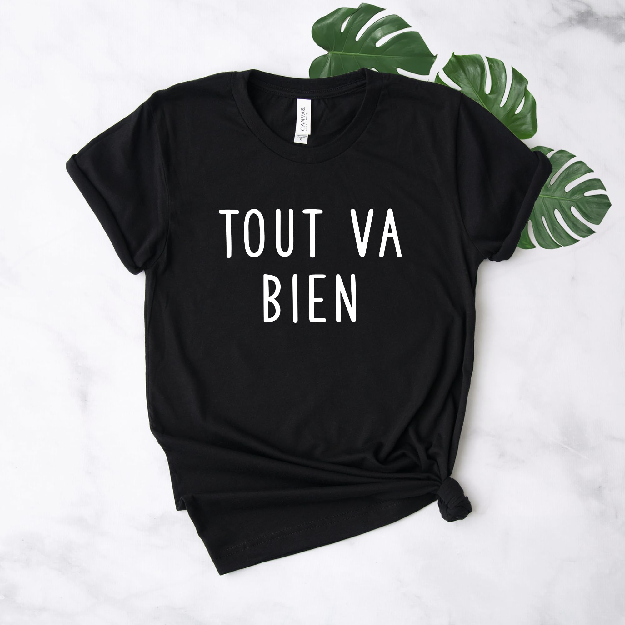 French Shirt - Tout Va Bien Shirt - Everything Is Fine T-Shirt - Bonjour Paris Shirt - C'est la Vie Unisex Softstyle T-Shirt | Casual Wear, Travel, Gift for Francophiles