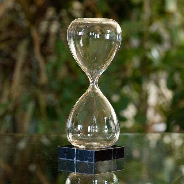 Premium Freestanding Fillable Hourglass - 30 Minute Sand Timer for Kitchen, Classroom & Office - Decorative and Functional Time Management Tool