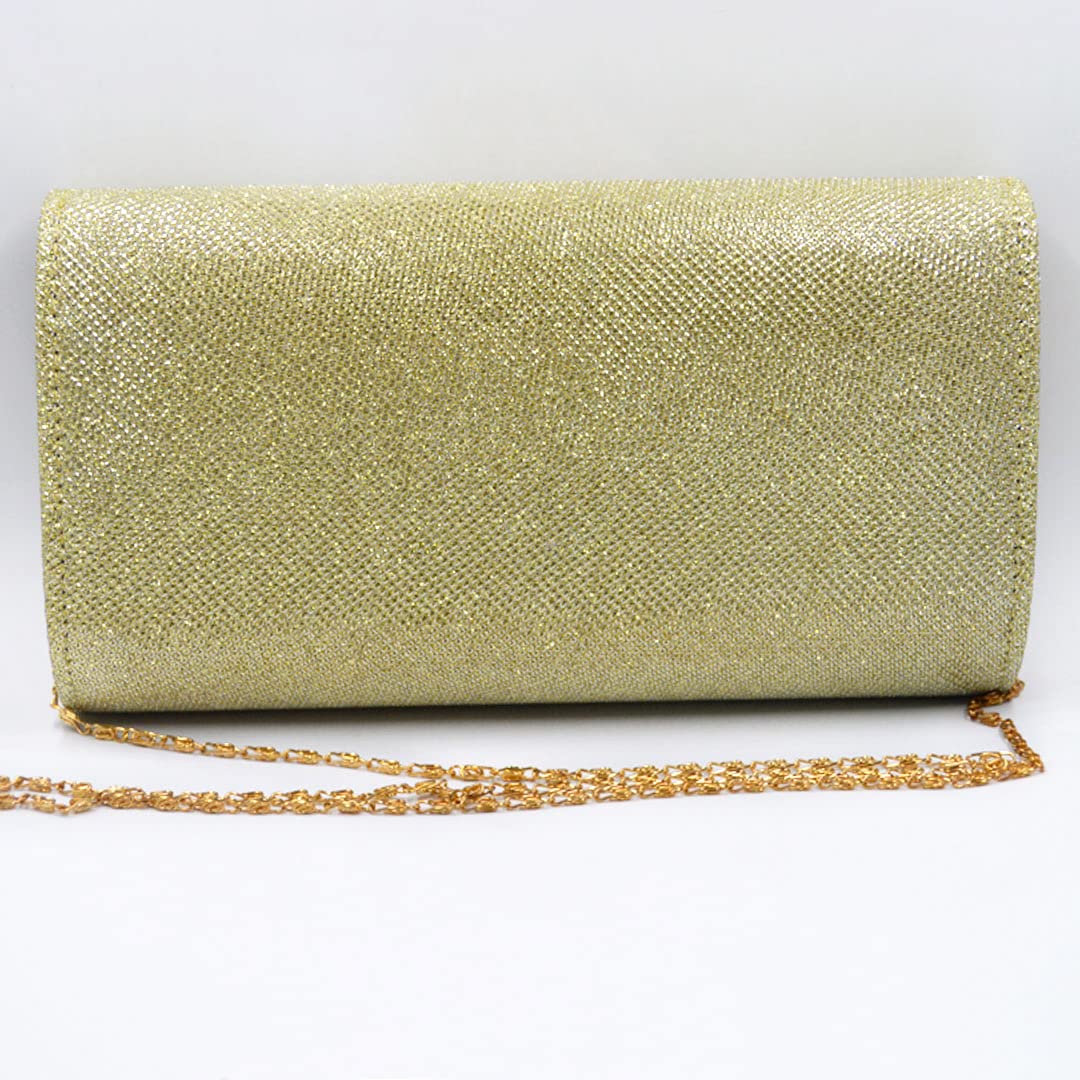 Sparkly Rhinestone Envelope Clutch Purse for Women - Elegant Evening Bag for Weddings, Parties & Special Occasions | Glitter Bridal Handbag for Prom, Dinner Dates & Formal Events
