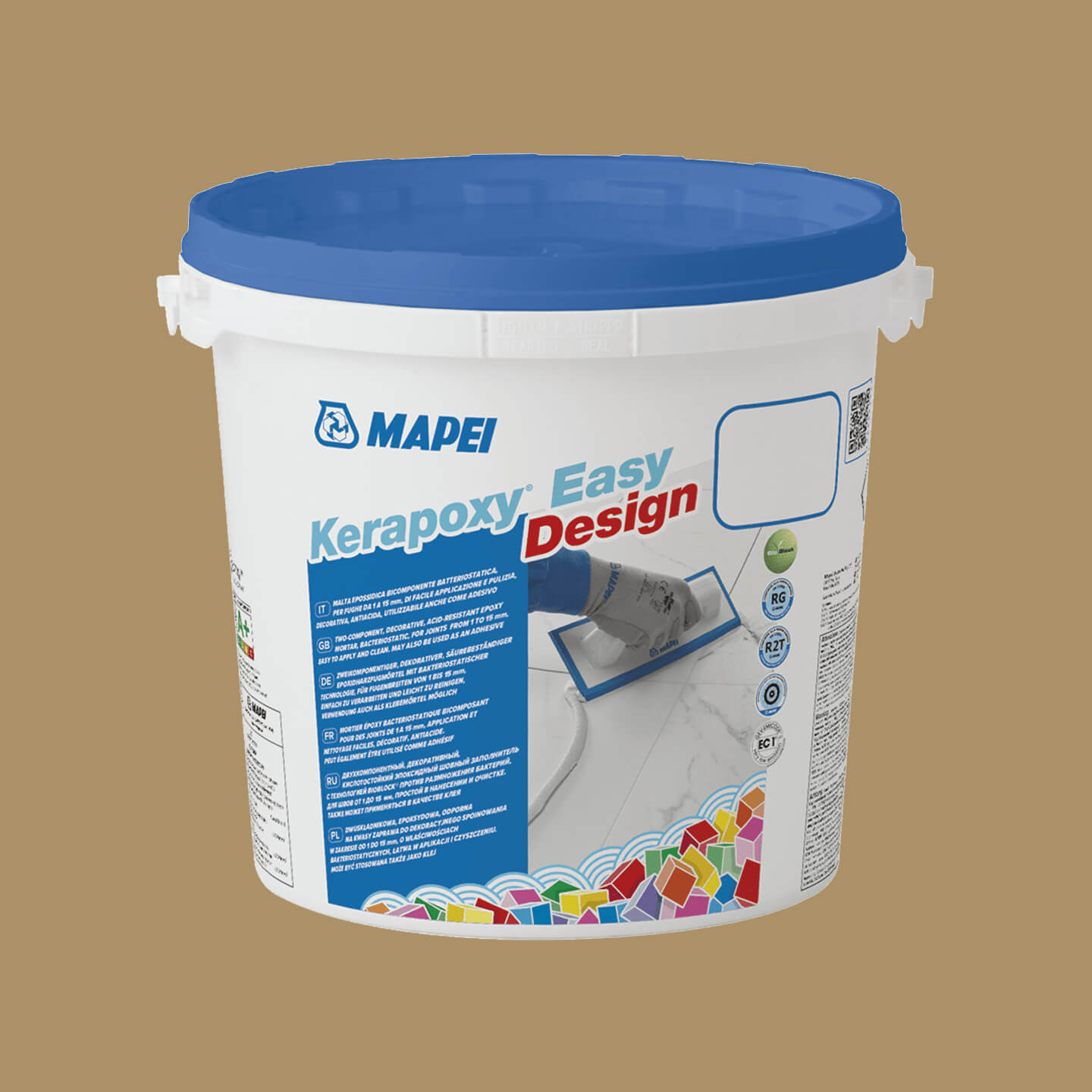 Mapei Kerapoxy Easy Design 3kg Biscuit 188 - Premium Epoxy Grout for Tile & Stone - Perfect for Bathroom, Kitchen & Flooring Projects
