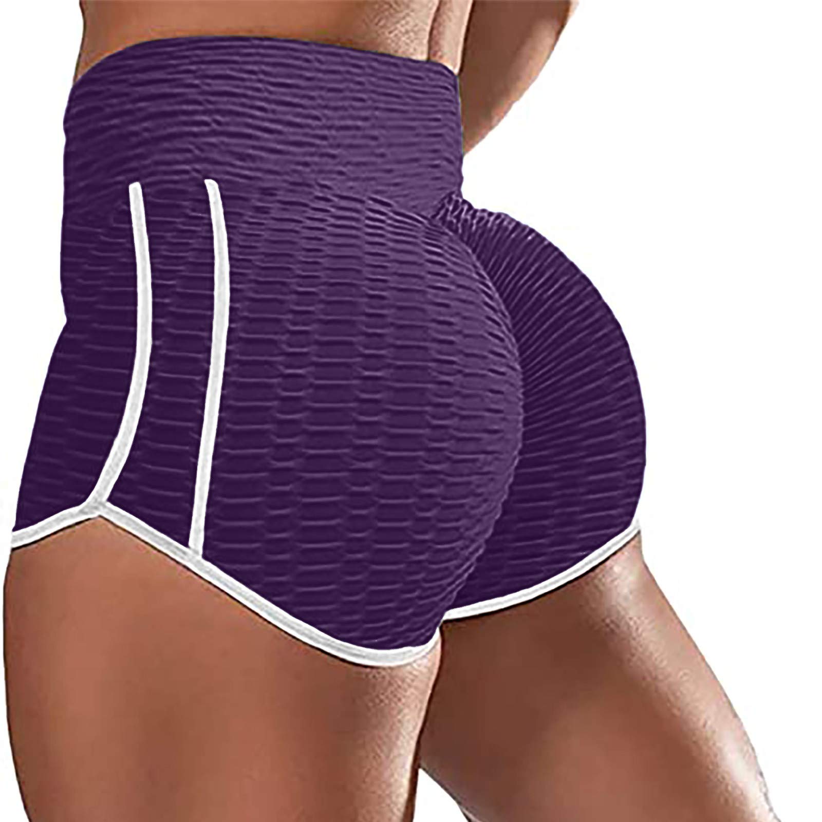 Posijego Women's High Waisted Bodycon Shorts - Tummy Control Compression Shorts for Summer & Fall - Office Work & Casual Wear - Slimming Shapewear for Everyday Comfort