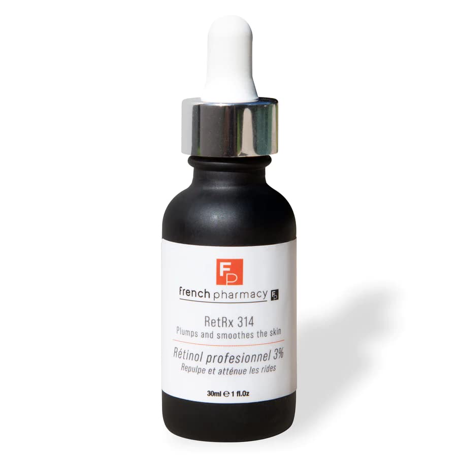 French Pharmacy RetRx 314 Professional Retinol Serum for Face - Anti-Aging Skin Renewal Treatment - Boosts Elasticity, Plumpness & Brightness - Pro-Retinol Formula for All Skin Types - 1oz - Perfect for Nighttime Skincare Routine & Reducing Fine Lines
