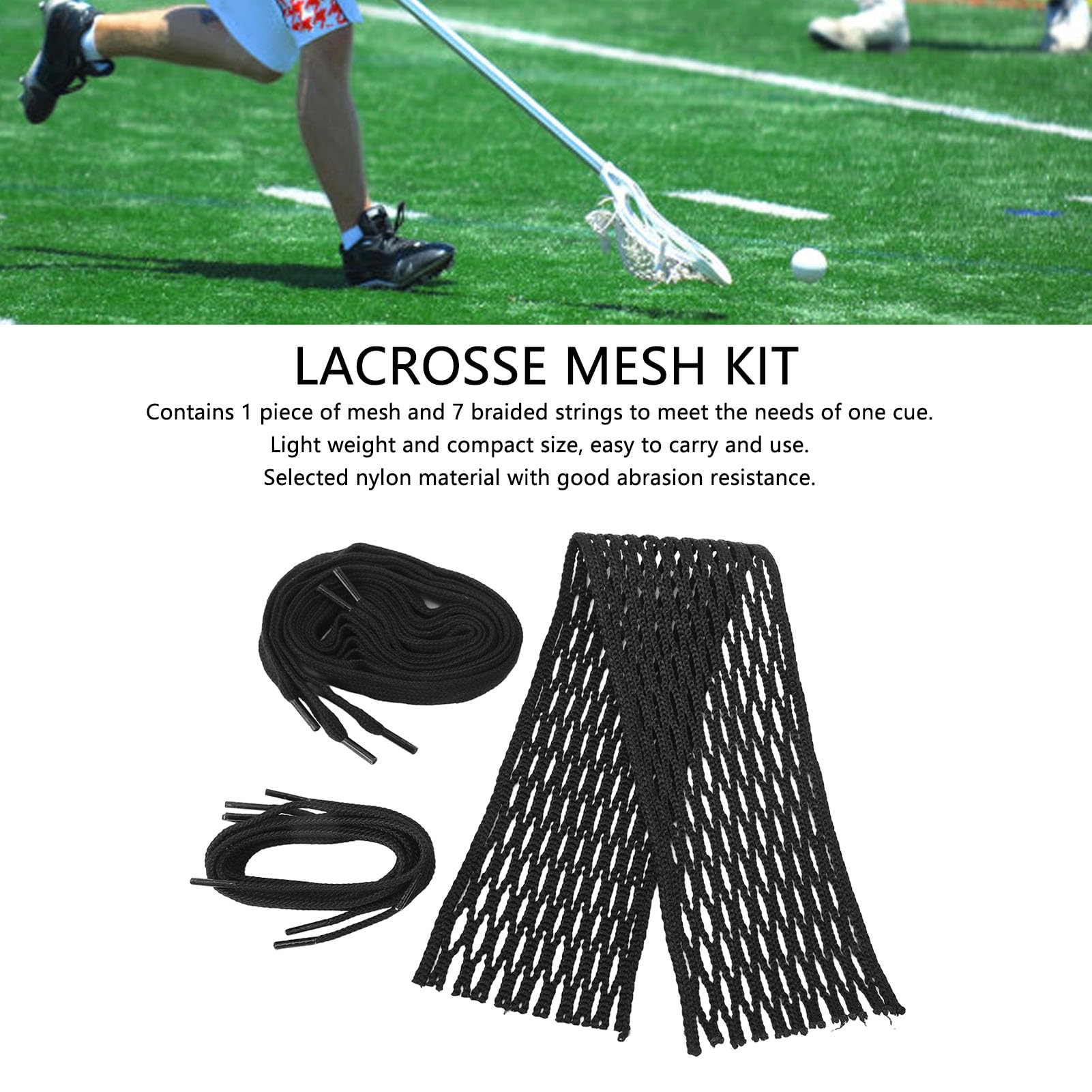 Alomejor 7-Pack Mesh String Kit for Stick Training - Durable Nylon Tear-Resistant Strings for Sports & Fitness Practice