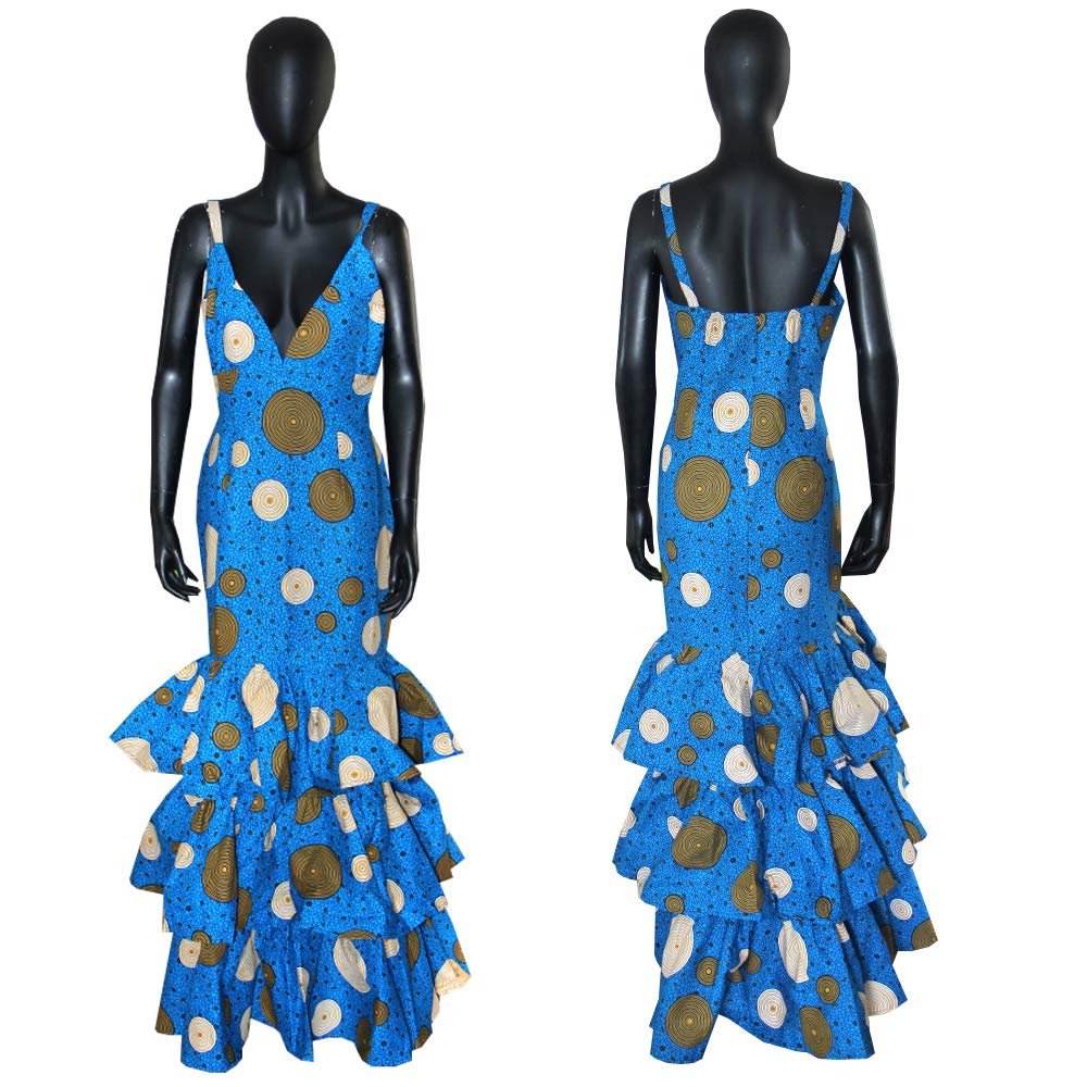 African Wax Print Dresses for Women - Traditional Cultural Wear, Ball Gown & Cocktail Dress for Wedding, Church, Prom & Special Occasions | Elegant & Stylish African Fashion for Girls & Ladies