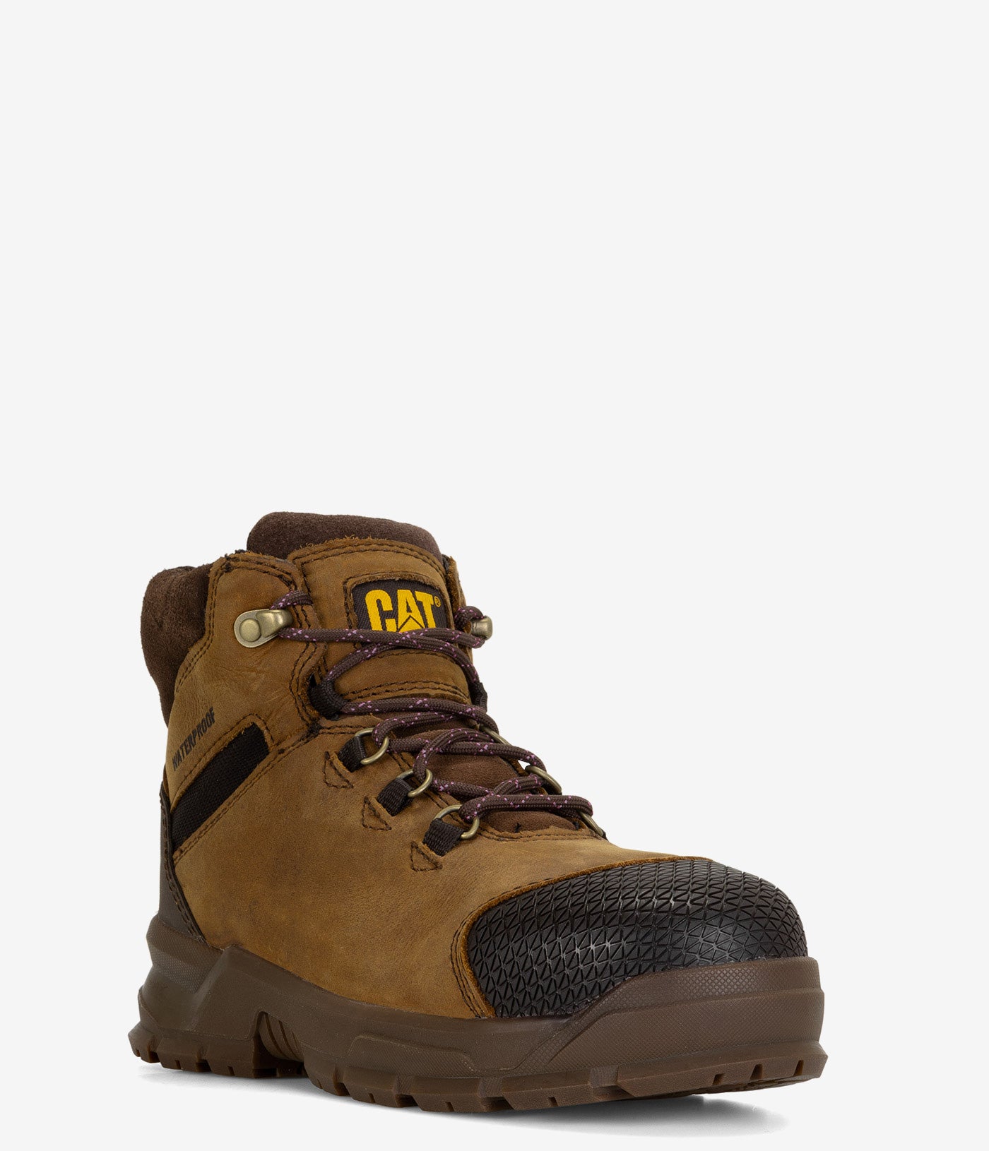 CAT Women's Accomplice X Waterproof Steel Toe Work Boots - Durable Safety Shoes for Construction, Warehouse & Outdoor Work