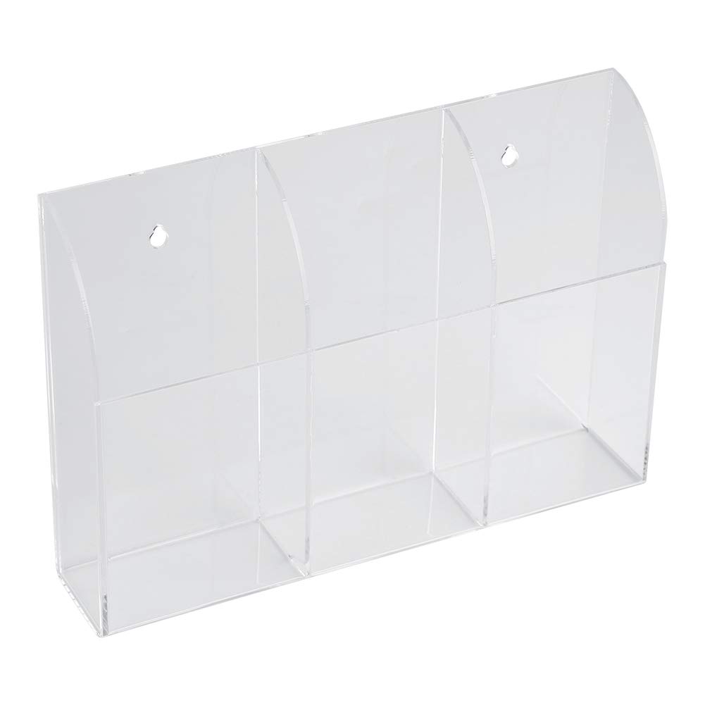 Acrylic Remote Control Holder - Wall Mount Storage Box for Air Conditioner (3 Pack) | Organize TV, Cable, and Electronics Remotes in Living Room & Bedroom