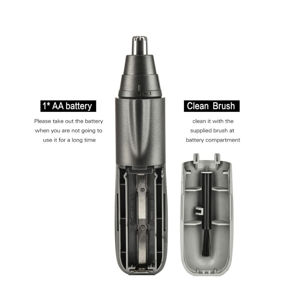 XMING Electric Nose Hair Trimmer for Men - Waterproof & Painless Nose Ear Hair Clipper with LED Light - Perfect for Travel, Grooming, and Personal Care