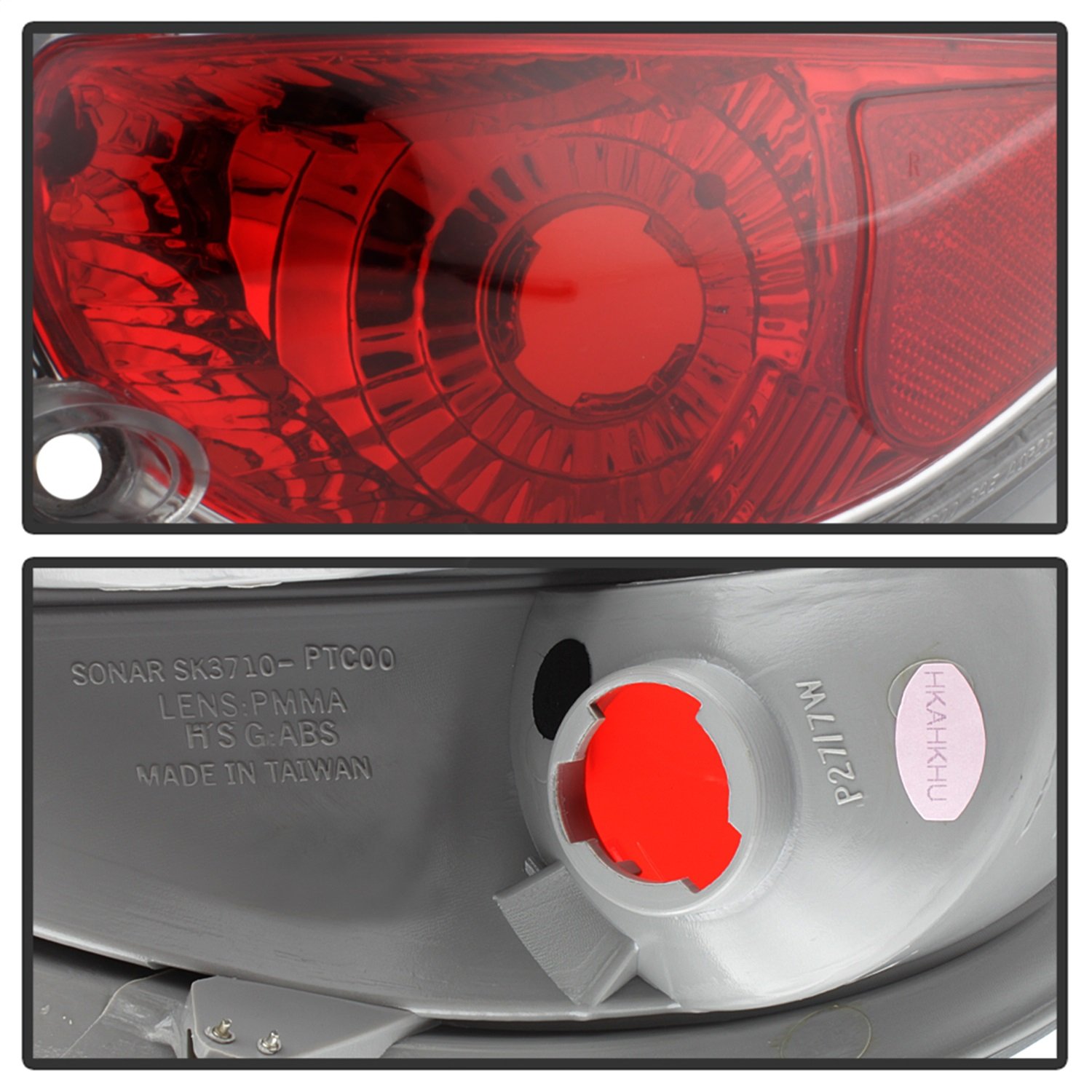 Spyder Auto 5001672 Euro Style LED Tail Lights - Chrome/Clear Lens - Compatible with BMW 3 Series E46 (1999-2005) - Enhances Rear Visibility & Style for Night Driving