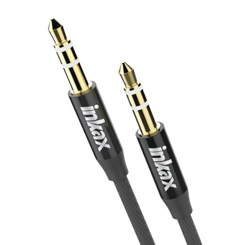 Premium Nylon Braided 3.5mm Aux Cable - 3.3ft/1m Hi-Fi Audio Cord for LG V60 ThinQ 5G, Headphones, Car Stereo, Home Speakers, Echo & More | Durable & Tangle-Free for Commuting, Gym & Travel