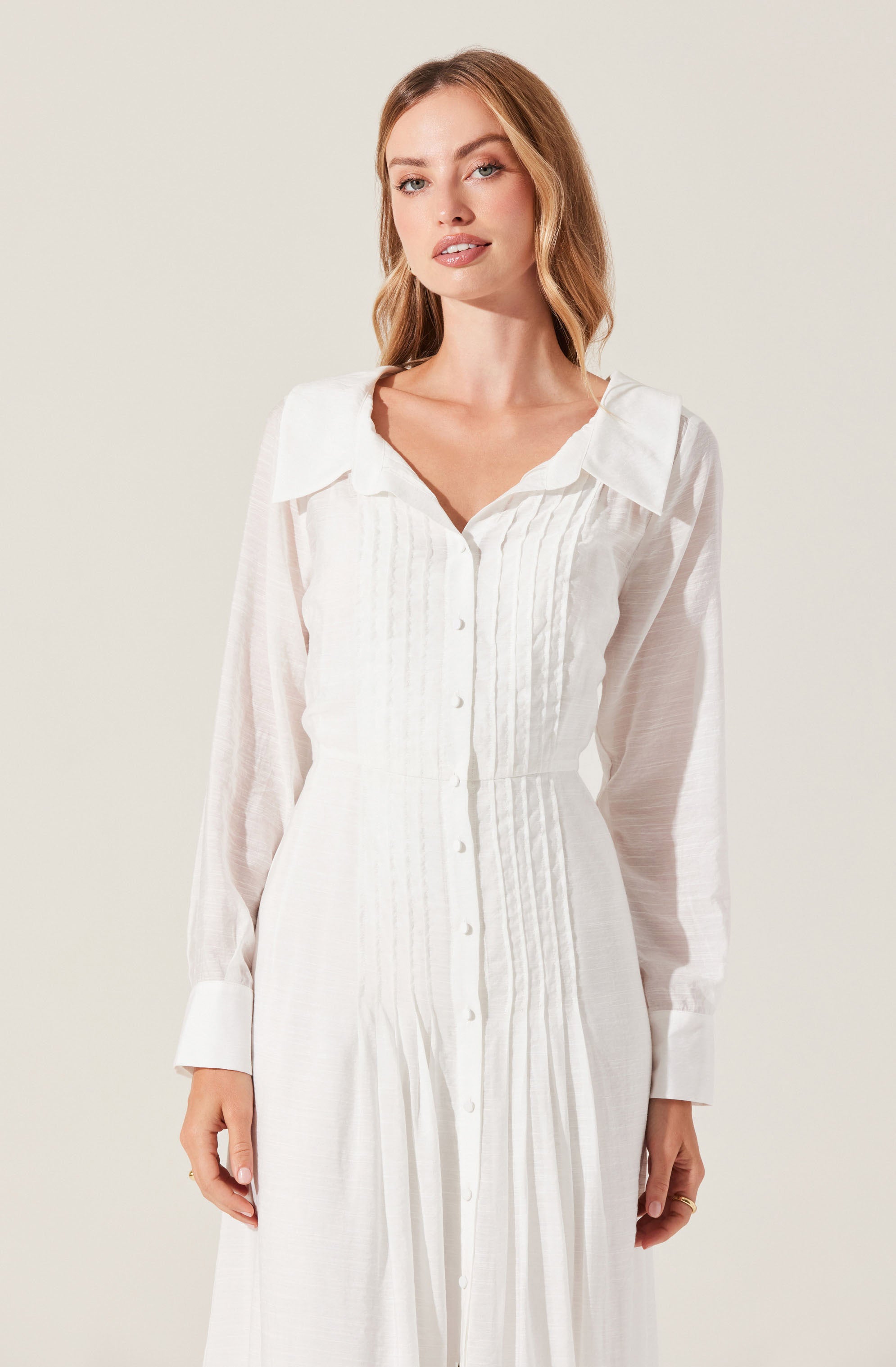 Elegant Diell Pleated Midi Dress for Women - Flowy A-Line Skirt with Pockets | Perfect for Office, Wedding & Summer Outfits