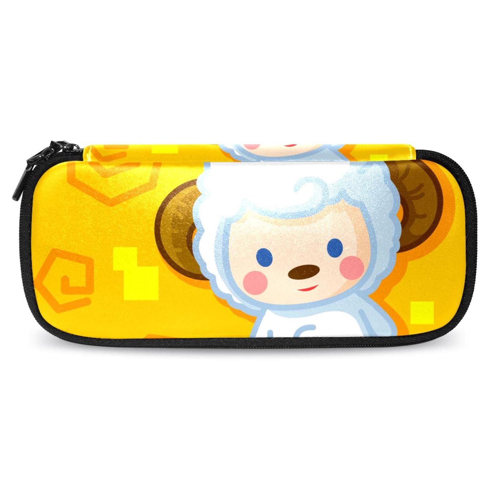Large Capacity White Lamb Pencil Case - 7.5x3x1.5in School Organizer for Boys & Girls, Perfect for School Supplies, Makeup, Art Tools & Travel Essentials