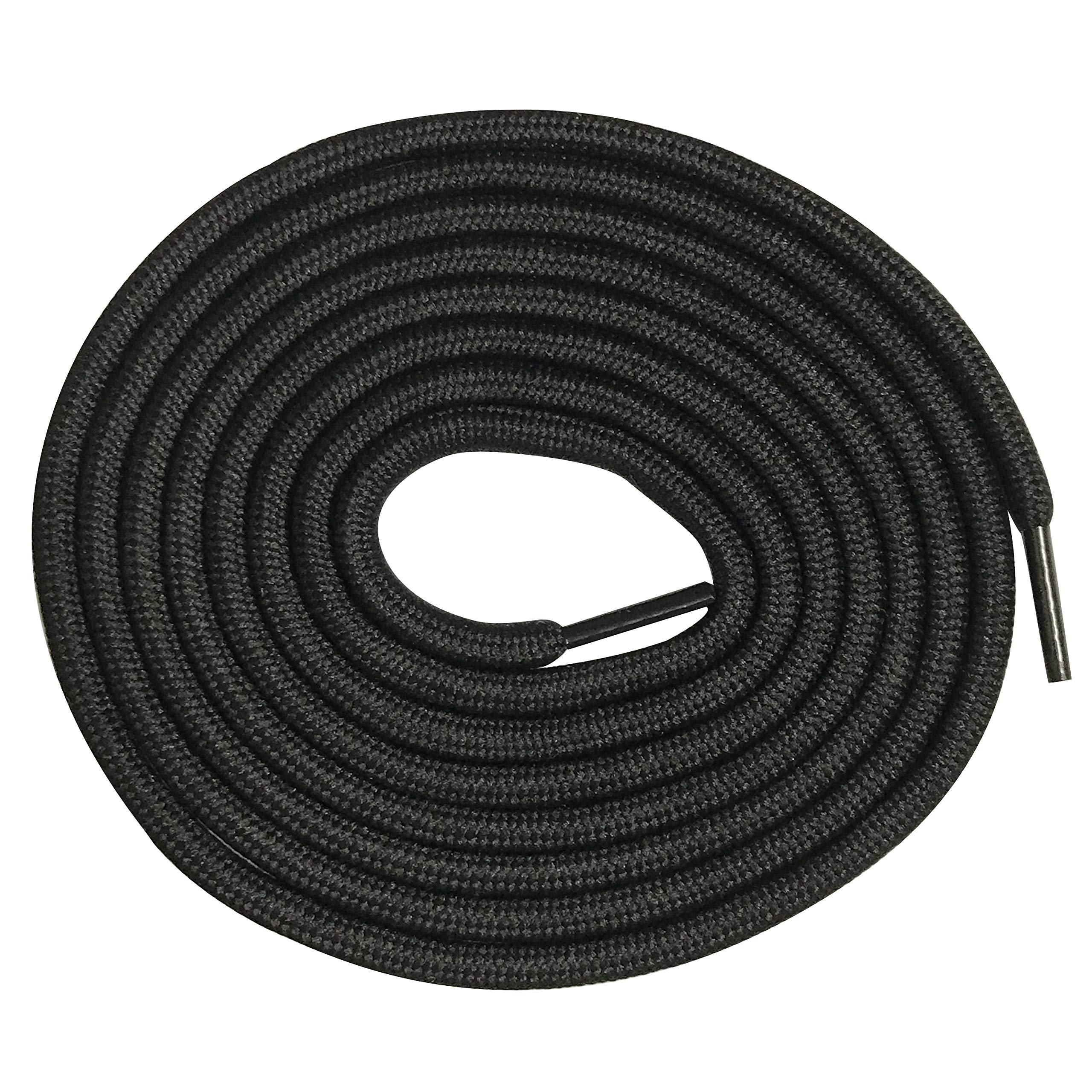 6 Pairs 5MM Thick Heavy Duty Round Boot Laces - Durable Replacement Shoelaces for Hiking & Work Boots - Perfect for Outdoor Adventures, Construction & Tough Work Environments