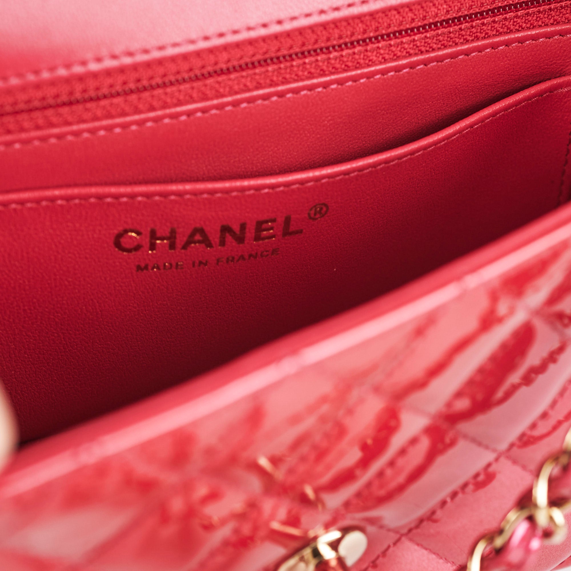 Chanel Patent Leather Mini Rectangular Flap Bag in Pink - Luxury Crossbody Purse for Women, Perfect for Parties & Date Nights