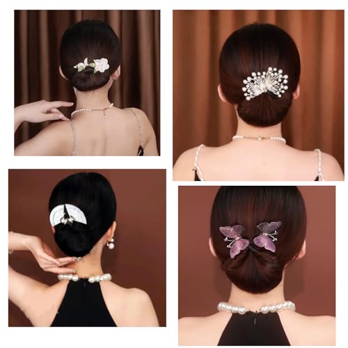 Pearl+Peach Blossom+Fan+Butterfly