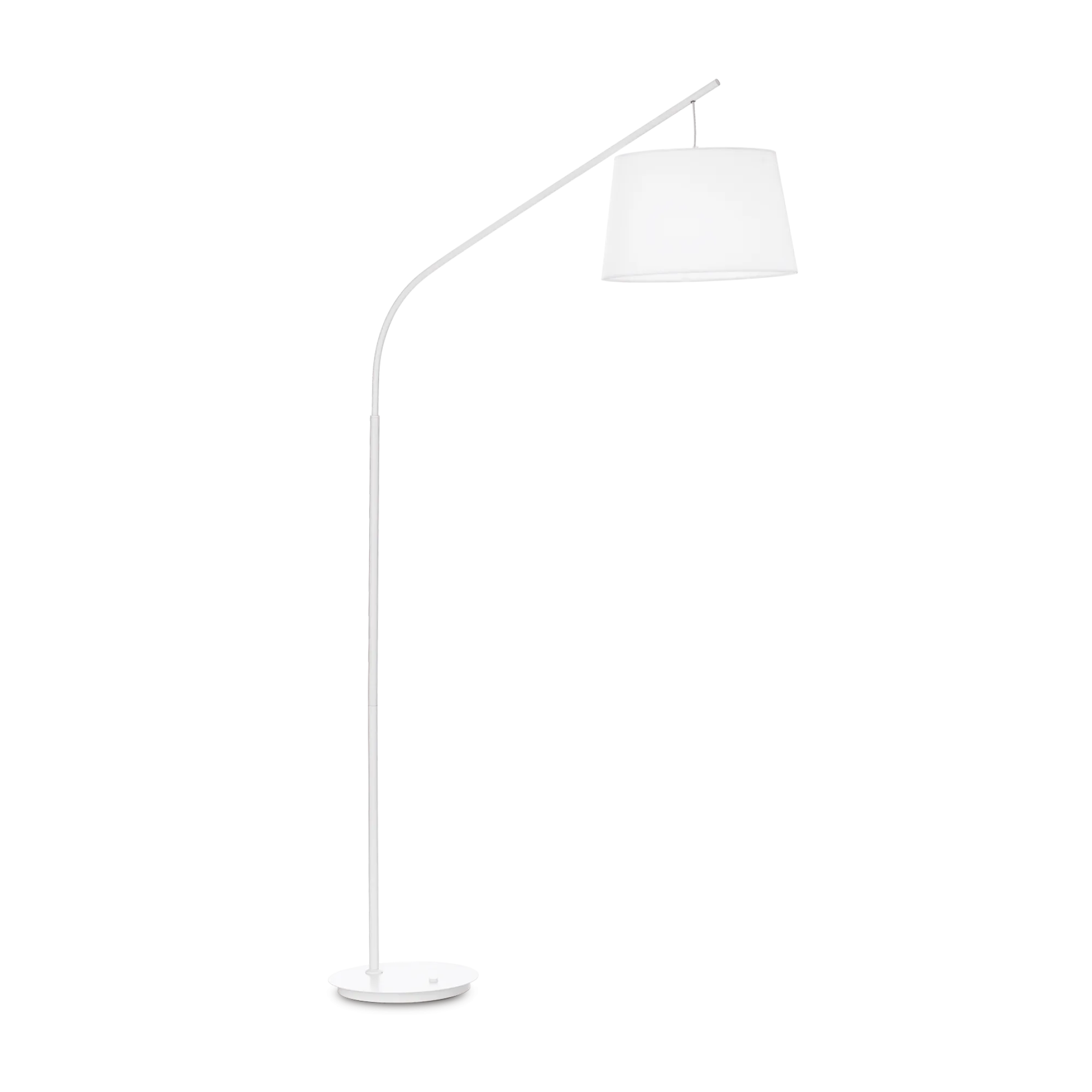 Modern Daddy Floor Lamp - Adjustable Standing Light in White & Black for Living Room, Bedroom, or Office Decor