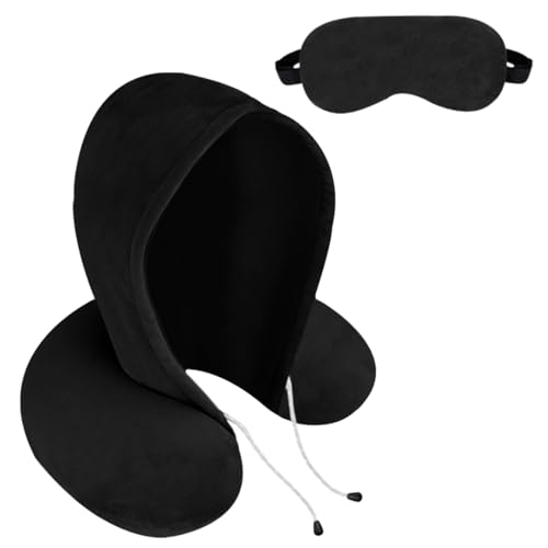 Black Hoodie with Eye Mask