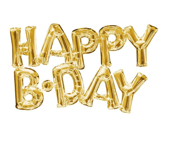 Happy Birthday Letter Foil Balloons - Decorative Party Supplies for Birthdays, Anniversaries & Celebrations | Perfect for Home Decor, Gift Wrapping & Photo Backdrops