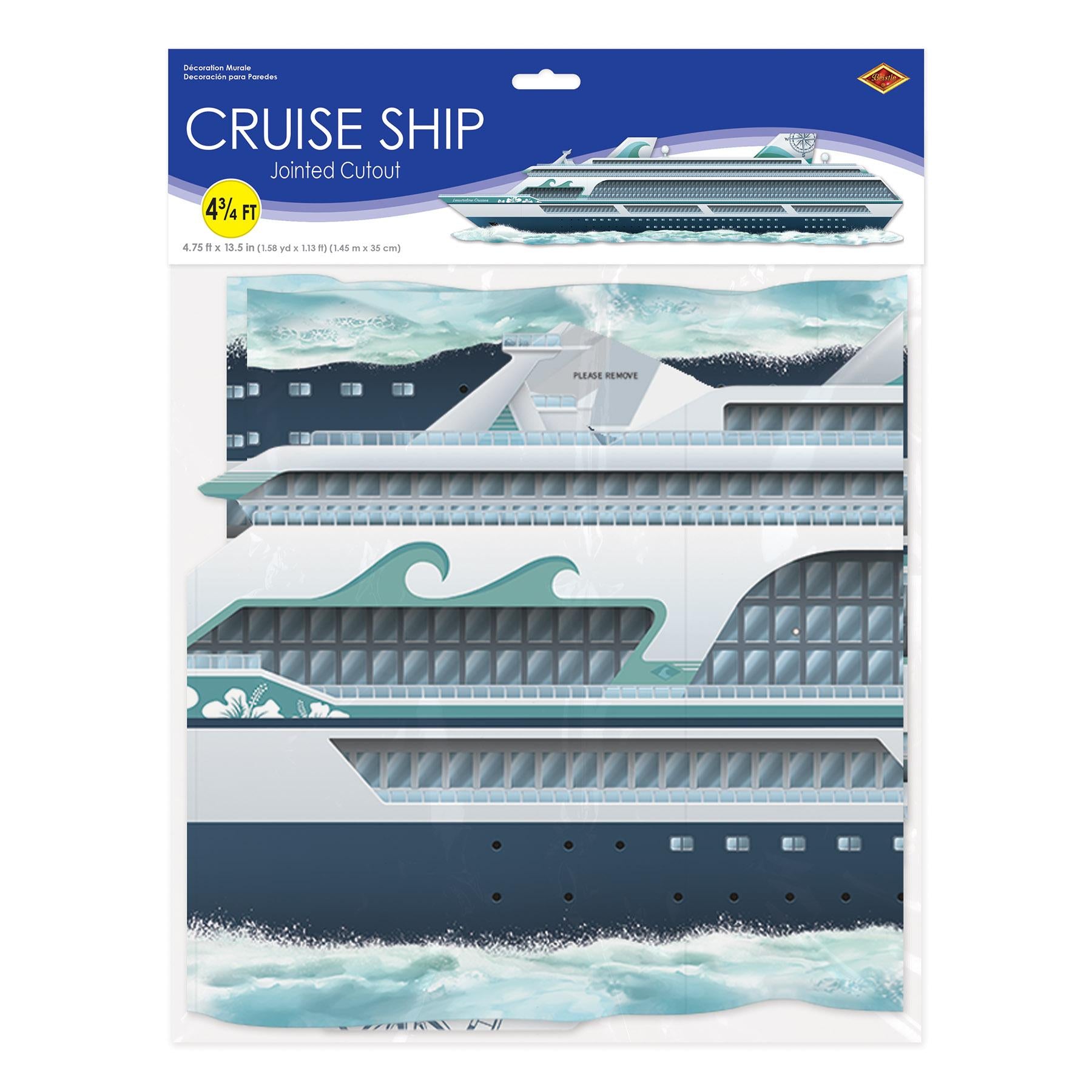 12 Pack Beistle Jointed Cruise Ship Party Props - Fun Nautical Decorations for Cruise Theme Parties, Birthday Celebrations & Photo Booths