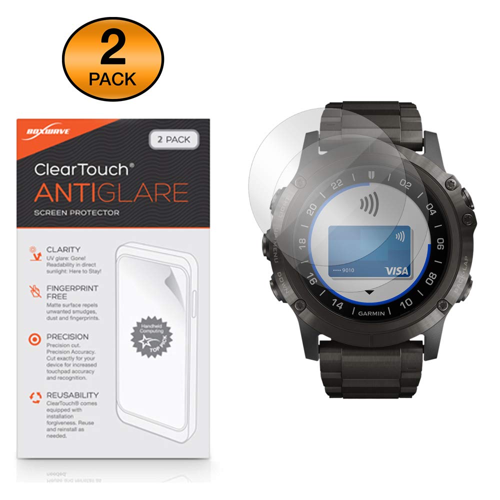 Garmin D2 Delta PX Screen Protector 2-Pack - Anti-Glare & Anti-Fingerprint for Outdoor Sports
