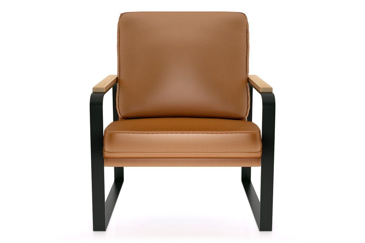Luxury Single Seater Lounge Chair - Modern Accent Chair for Living Room, Bedroom & Office - Comfortable Reading Chair with Premium Fabric & Sturdy Frame