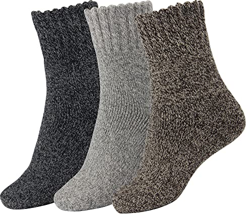 Black Brown Gray -3 Pairs