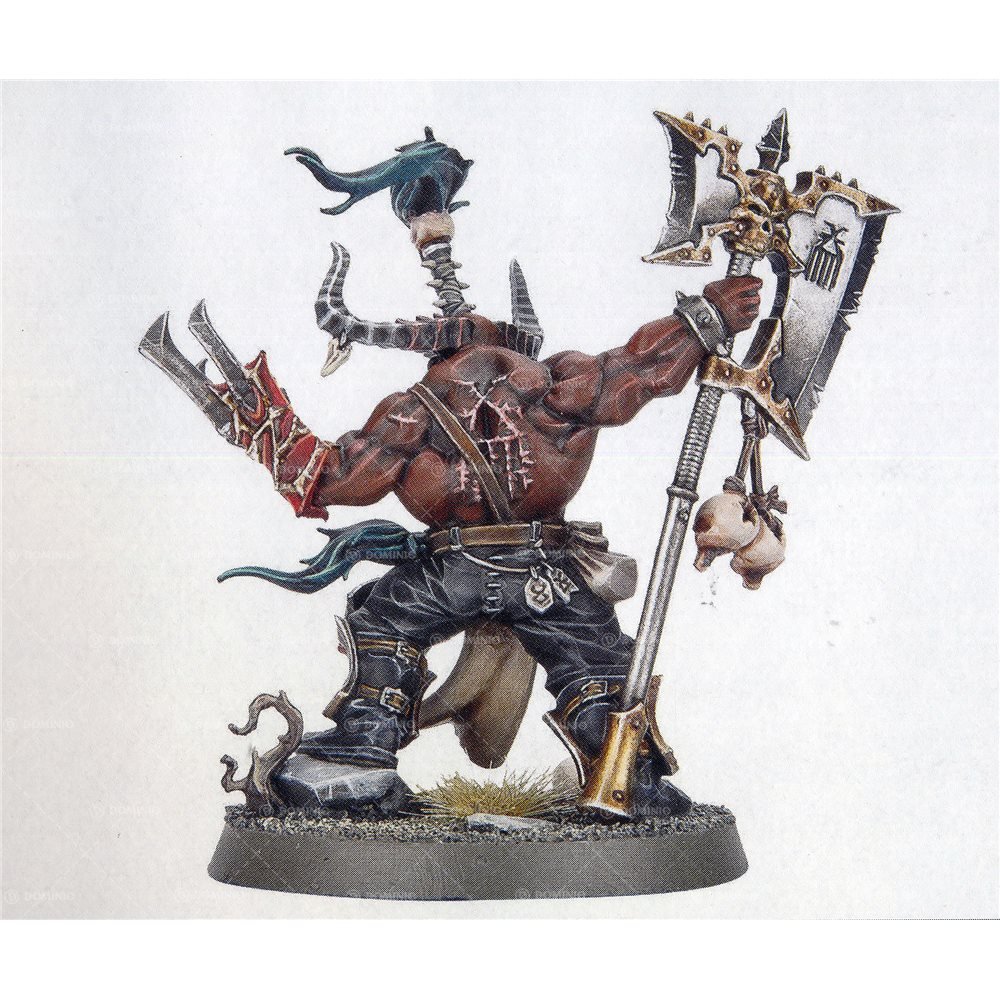 Games Workshop 99070201010 Khorne Bloodbound Exalted Deathbringer - Warhammer Age of Sigmar Tabletop Miniature for Wargaming & Collectors - Perfect for Battle Scenes & Display Cases