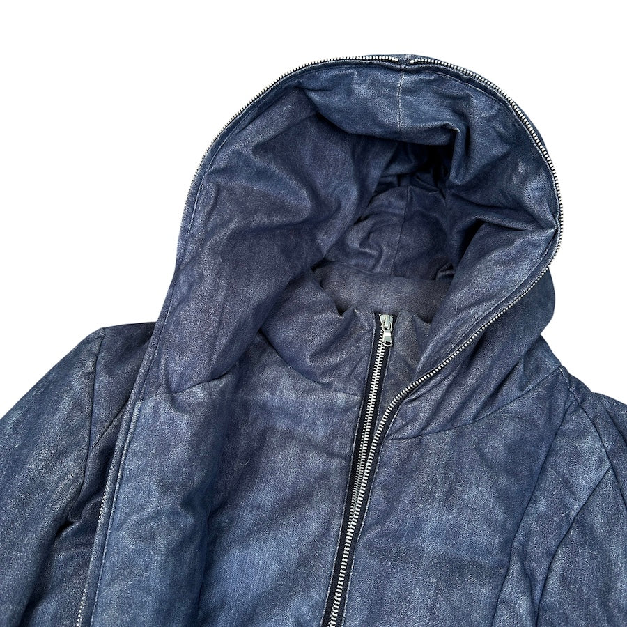 TORNADO MART Double Layer Zip Jacket for Men & Women - Waterproof Windbreaker with Hood - Indigo Blue Outdoor Hiking Jacket for Camping, Running & Travel
