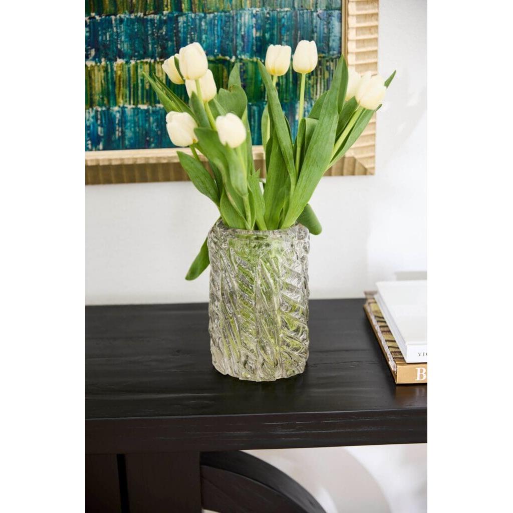 Cyan Design 10891 Clear Glass Vase - Modern Home Decor for Flowers, Centerpiece, Wedding & Living Room Decorations