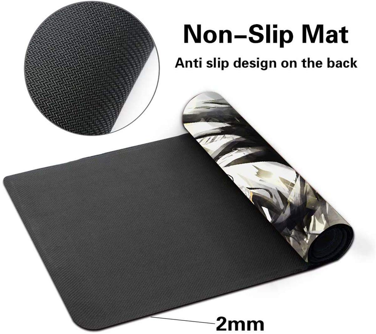 Overlord Anime Large Gaming Mouse Pad - Albedo Themed Desk Mat for Laptop & PC Gaming - Non-Slip Rubber Base - Perfect for Gaming, Office Work & Anime Fans