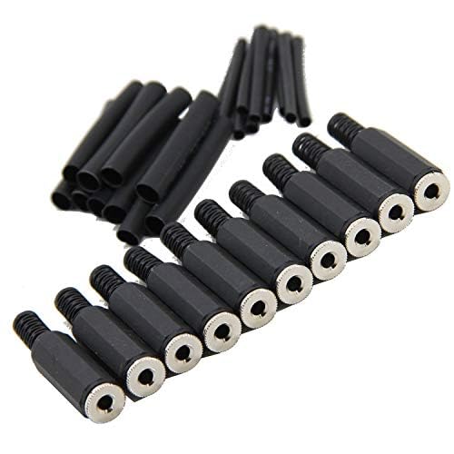 10-Pack 3.5mm TRS Stereo Female Jack Connectors - 1/8