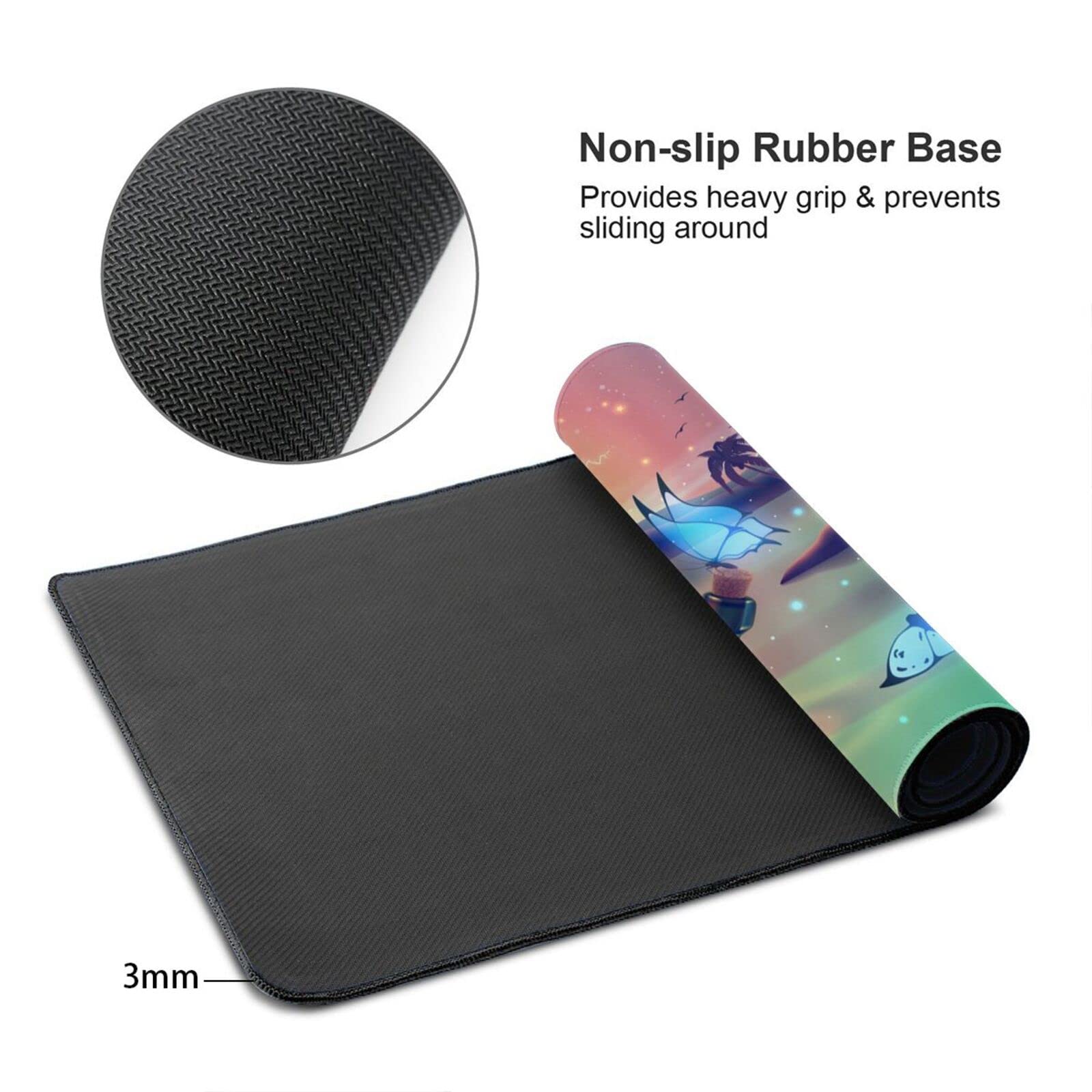 Fantasy Landscape Large Mouse Pad - Extended Gaming Mouse Mat with Nature Design for Computer & Keyboard | Perfect for Gaming, Office & Home Workspace