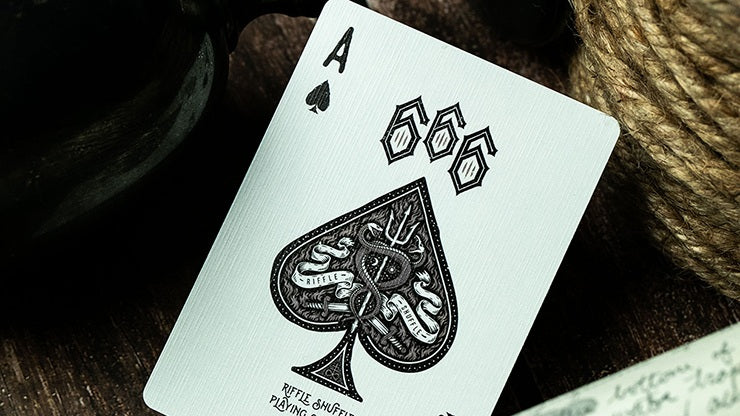 666 Silver Dark Reserve Playing Cards - Premium Casino Grade Deck for Poker, Magic Tricks & Collectors | Elegant Gift for Card Game Enthusiasts