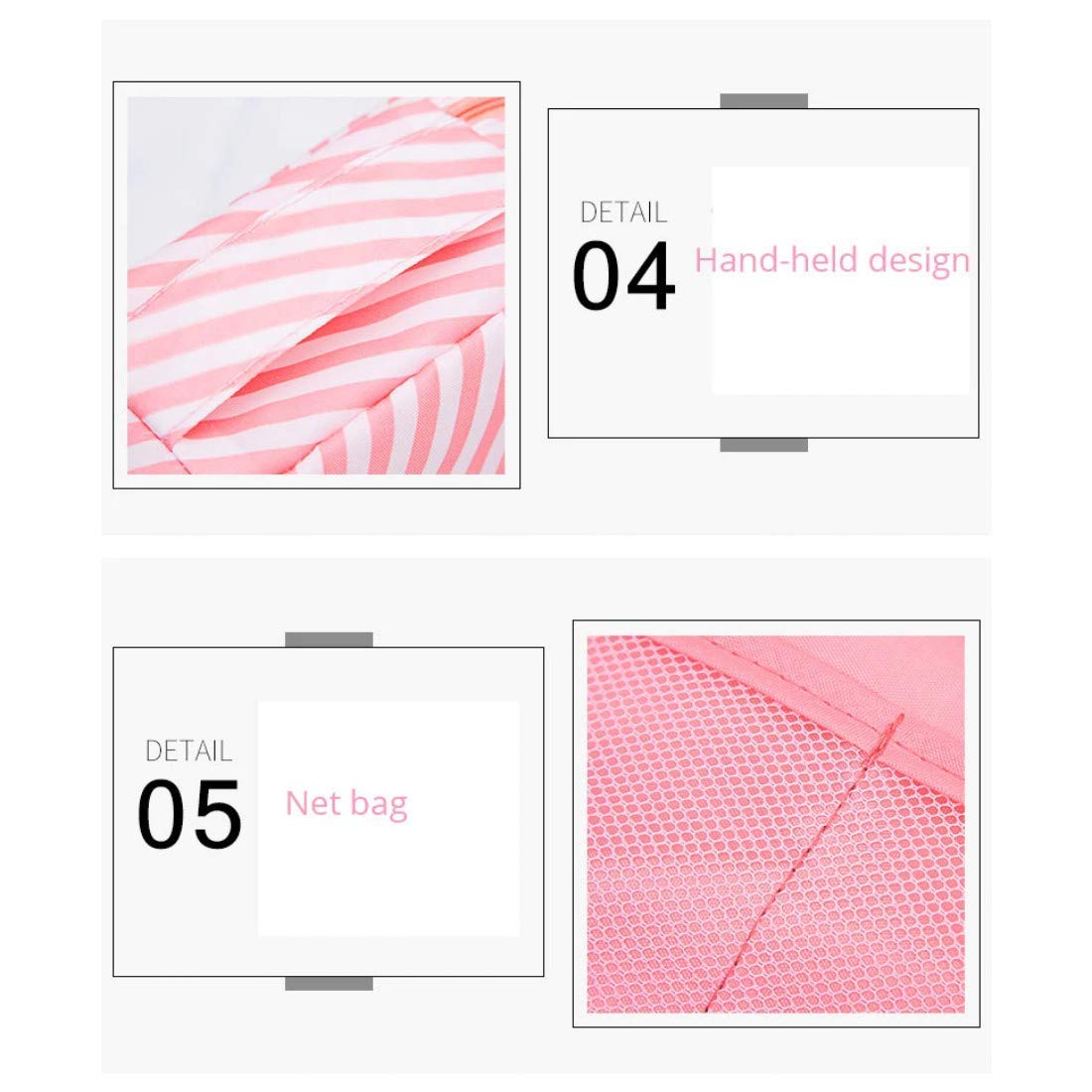Kalitus Women's Waterproof Makeup Organizer Bag with Zipper - 20x15x9cm Travel Toiletry Pouch for Cosmetics (Multi-Color) - Perfect for Travel, Gym & Daily Organization
